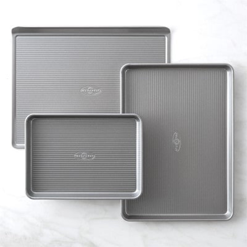 USA Pan Nonstick 3-Piece Sheet Pans Everyday Baking Set S97461196
